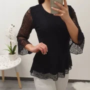 MAJICA ALIDA ČRNA - slika 2