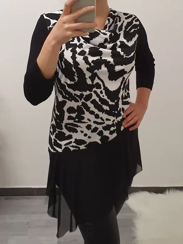 TUNIKA NAJA ČRNO BELA