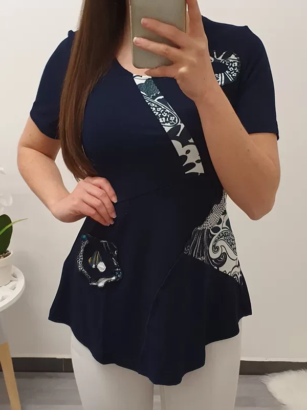 MAJICA KSENIJA TEMNO MODRA