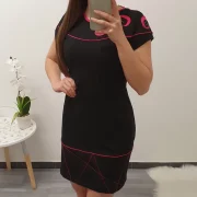 ČRNA TUNIKA KAJA ROZA - slika 2