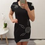 TUNIKA KELI ČRNA S SIVO