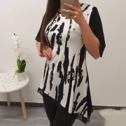 TUNIKA MEI ČRNO-BELA - slika 2