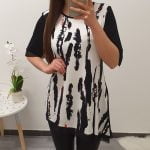 TUNIKA MEI ČRNO-BELA