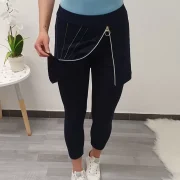 TEMNO MODRE HLAČE JANINA 7/8 - slika 5