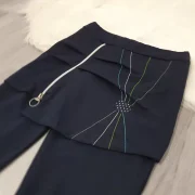 TEMNO MODRE HLAČE JANINA 7/8 - slika 2