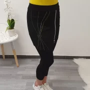 ČRNE HLAČE JANINA 7/8 RUMENA - slika 4