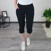 ČRNE HLAČE META 3/4 - slika 3