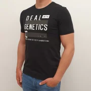 MAJICA GENETICS ČRNA - slika 3