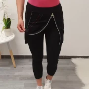 ČRNE HLAČE JANINA 7/8 ROZA - slika 6