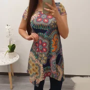 TUNIKA SAŠKA PISANA MODRA