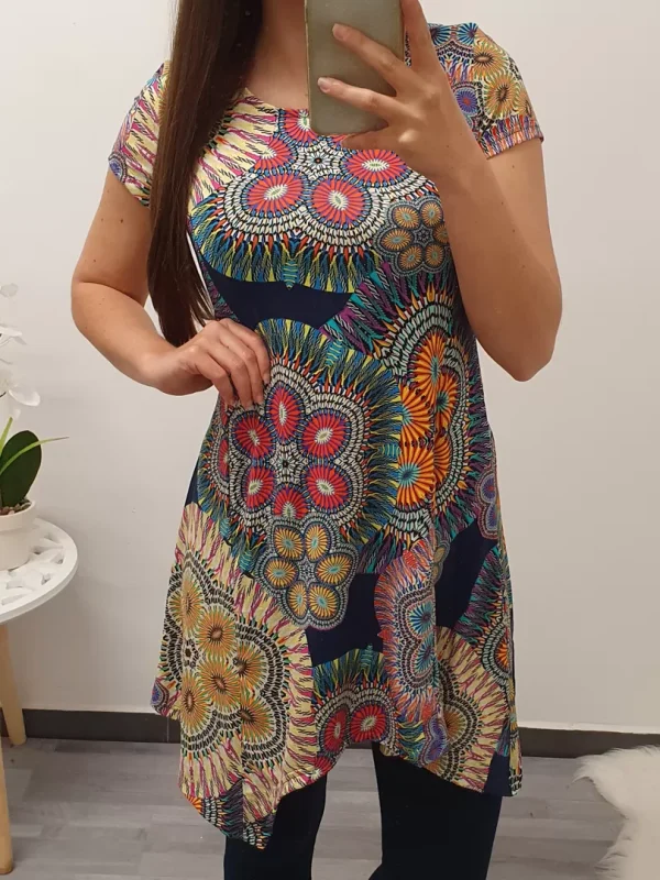 TUNIKA SAŠKA PISANA MODRA
