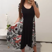 OBLEKA NAOMI ČRNA - slika 3