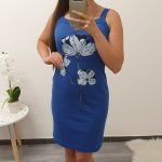 OBLEKA KATJA PARIŠKO MODRA