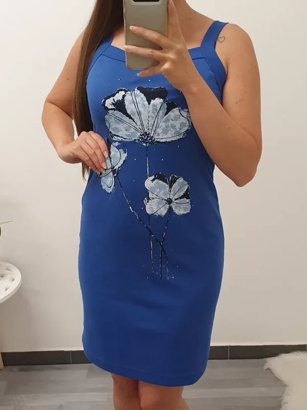 OBLEKA KATJA PARIŠKO MODRA