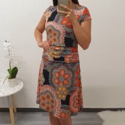 OBLEKA ABELA ORANŽNA - slika 3