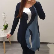 TUNIKA ELLENA TEMNO MODRA - slika 4