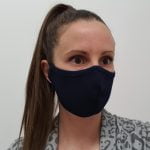 TEMNO MODRE PRALNE MASKE 10 kos