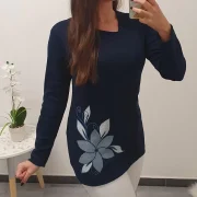 MAJICA ANJA TEMNO MODRA - slika 3