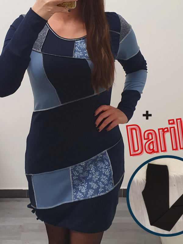 TUNIKA ARIELA TEMNO MODRA + DARILO