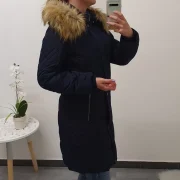 ŽENSKI PLAŠČ TEMNO MODER - slika 2