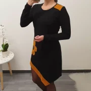 TUNIKA LIZA ČRNO RUMENA - slika 2