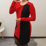 TUNIKA LIZA ČRNO RDEČA - slika 2