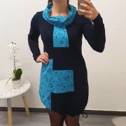TUNIKA IVA TEMNO MODRA Z MODRO - slika 3