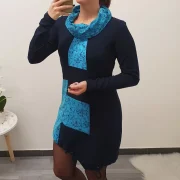 TUNIKA IVA TEMNO MODRA Z MODRO - slika 2