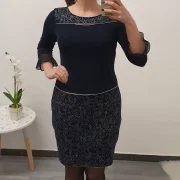 TUNIKA NADUTELA TEMNO MODRA - slika 2