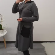 PLAŠČ KIARA SIVA - slika 3