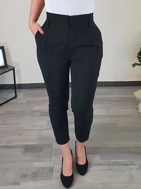 ELEGANTNE ČRNE HLAČE EXTERRA
