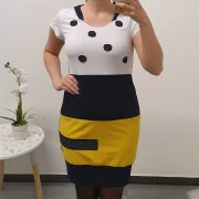 TUNIKA MARUŠA TEMNO MODRA-RUMENA