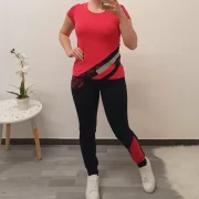 ŠPORTNE HLAČE RUMBA TEMNO MODRA-ROZA - slika 2