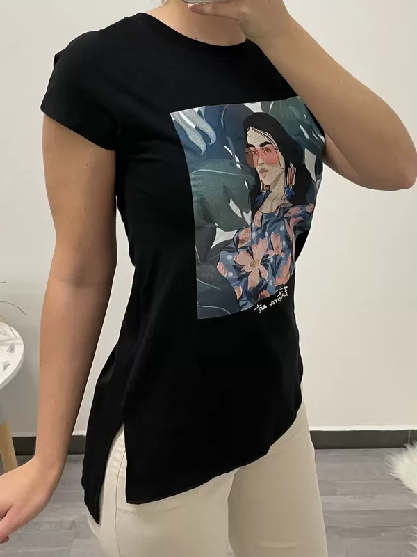 MAJICA OBRAZ ČRNA