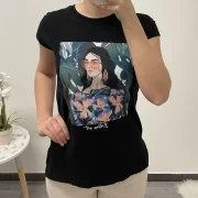 MAJICA OBRAZ ČRNA - slika 2