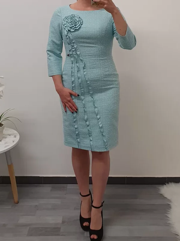 ELEGANTA OBLEKA MINT ZELENA