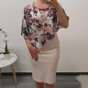 ELEGANTNA OBLEKA ROZA - slika 2
