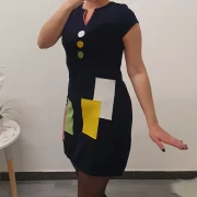 TUNIKA ITA TEMNO MODRA - slika 2