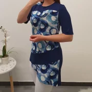 TUNIKA KARLA MODRA VZOREC - slika 2