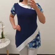 TUNIKA KARLA TEMNO MODRA - slika 2