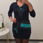 TUNIKA LUANA TEMNO MODRA