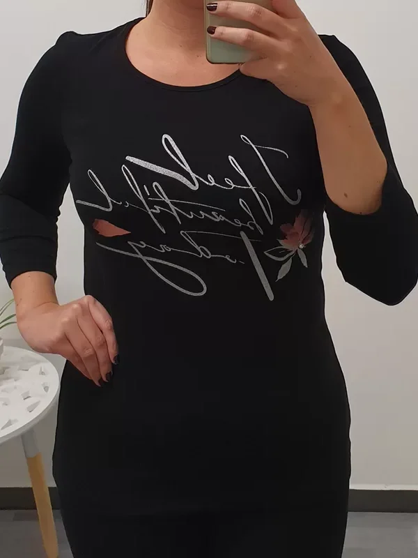 MAJICA BETISA ČRNA