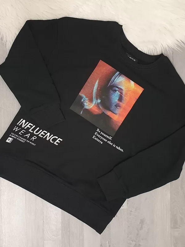 OVERESIZE PULOVER FU003 ČRN