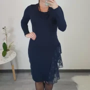 OBLEKA SISI TEMNO MODRA - slika 2