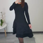 OBLEKA SUZI ČRNE PIKE - slika 3