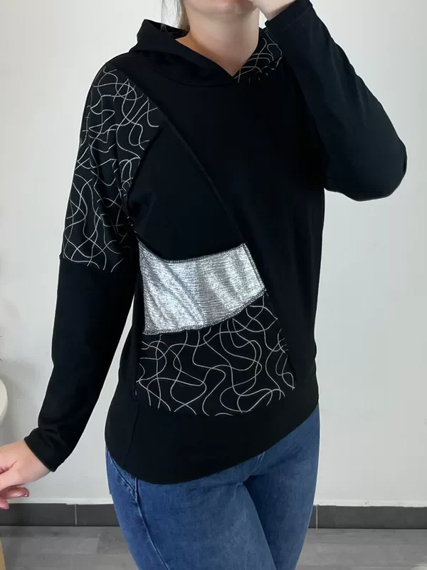 PULOVER SABRINA SREBRN