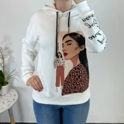 PULOVER FU046 BELA - slika 2