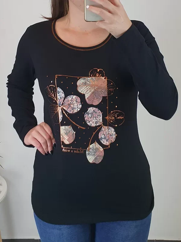 MAJICA 315-006 ČRNA