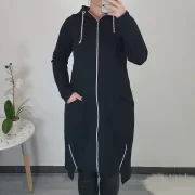 PLAŠČ BELINDA ČRN - slika 3