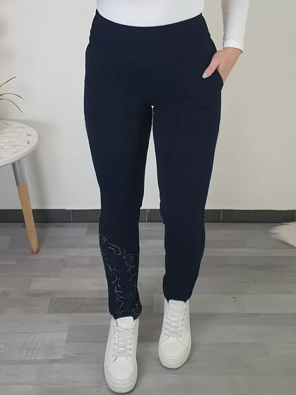 ŠPORTNE HLAČE KAROLINA TEMNO MODRE